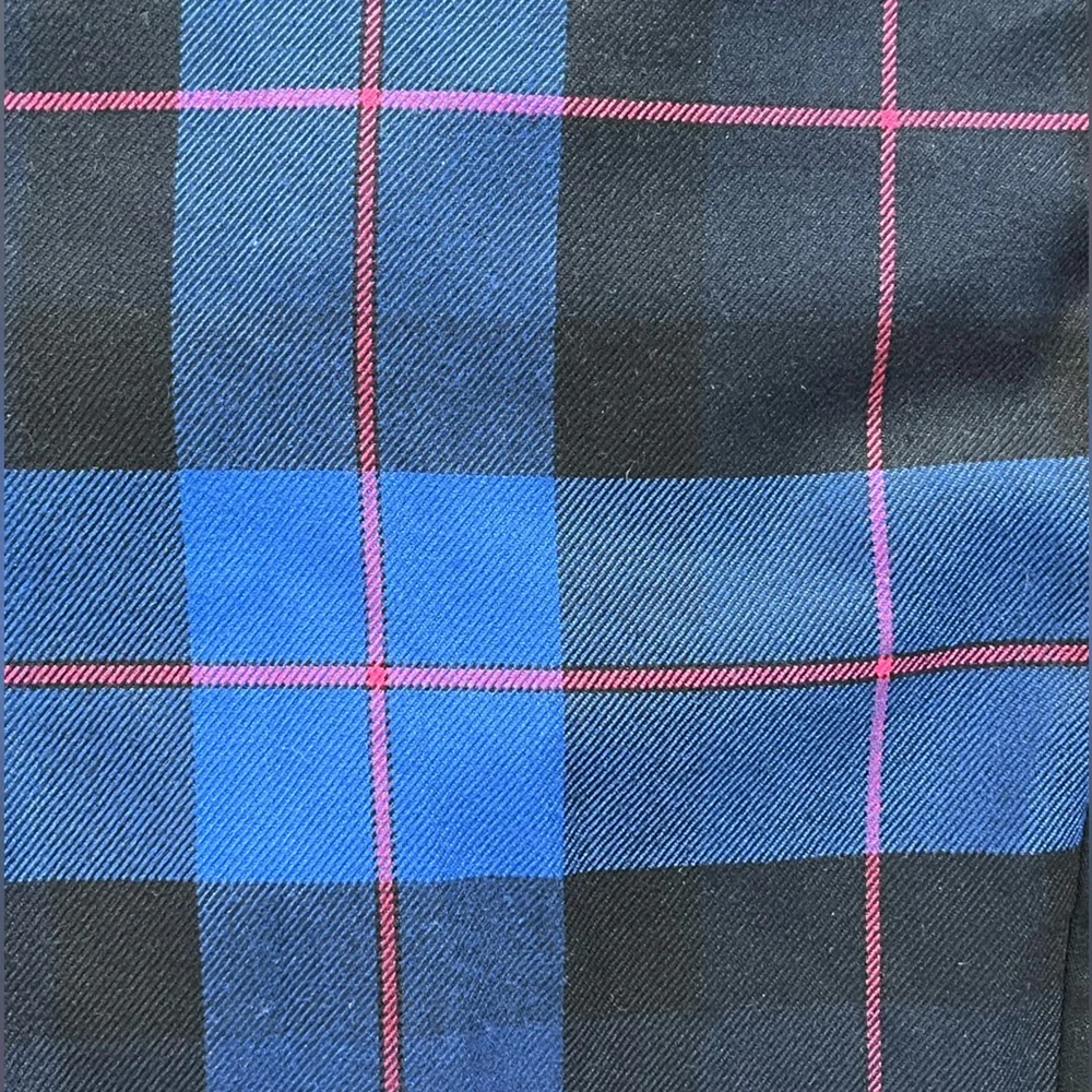 🇨🇦 Y2K Tristan Blue Plaid Pants Low Rise Slim fit Size 9 Emo Alt Punk Indie - Picture 4 of 6